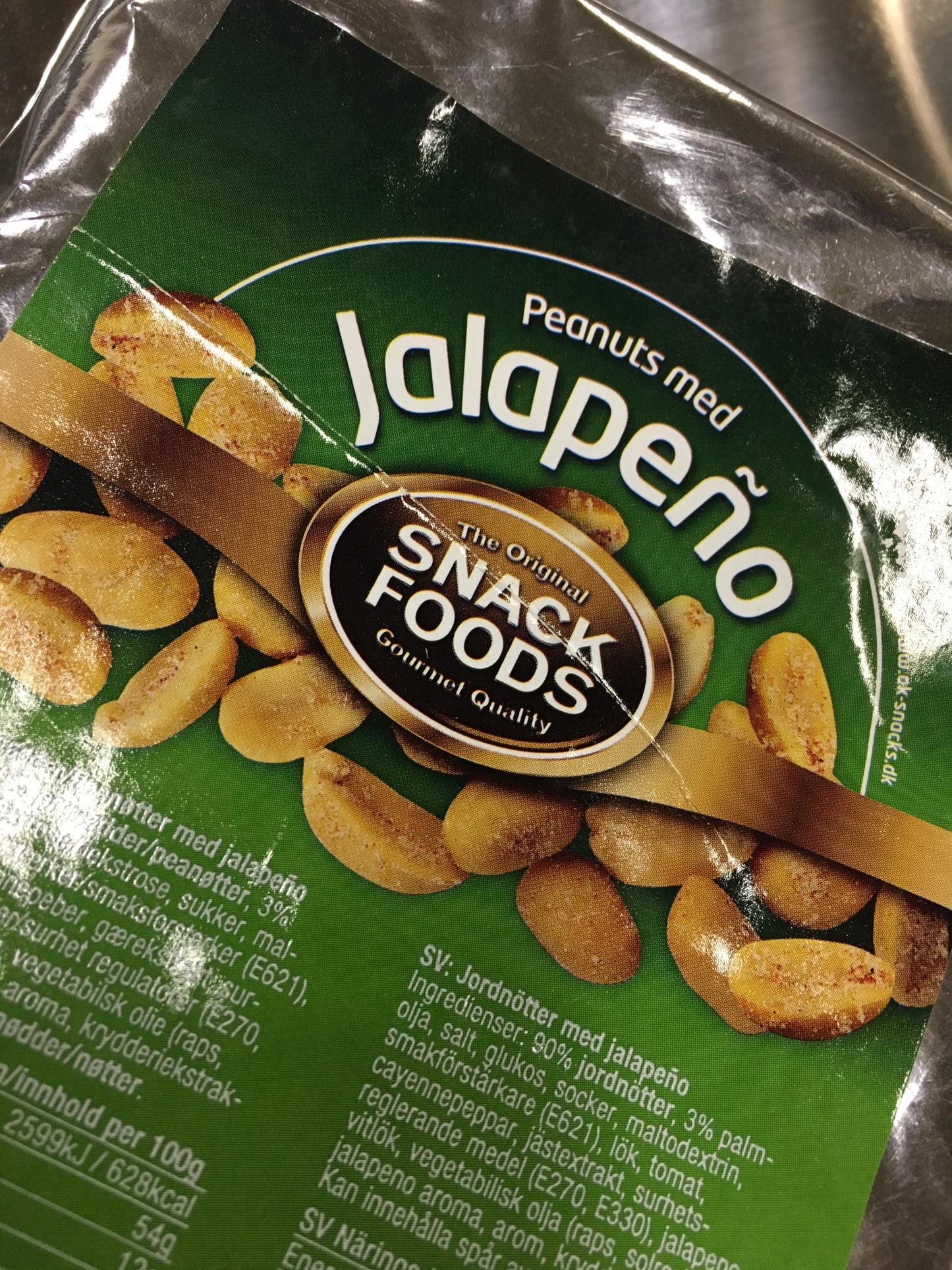 Jordnötter med Jalapenos 250 g.