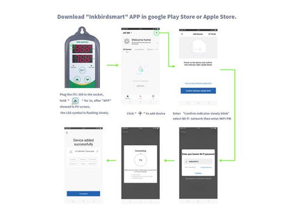 Inkbird WIFI ITC-308S - Trådlös Temperaturkontroller